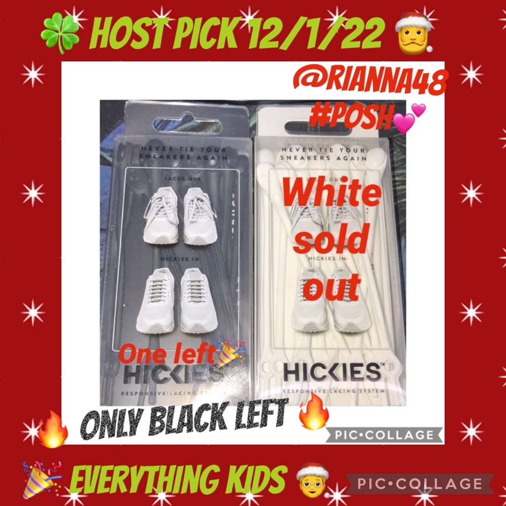 Hickies responsive lacing system Black or white